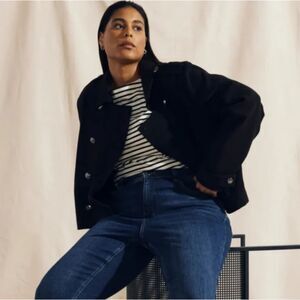 Universal Standard Plus Size Rivington Black Classic Jacket 14-16 NWT